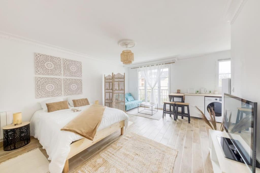 Studio Vue Direct Sur Le Port De Cergy, Parking Prive Gratuit Екстериор снимка