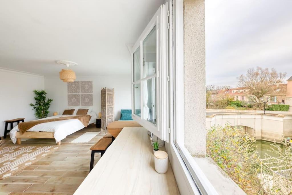 Studio Vue Direct Sur Le Port De Cergy, Parking Prive Gratuit Екстериор снимка